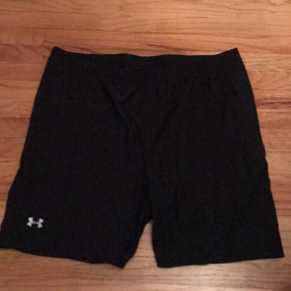 Black Under Armor workout spandex